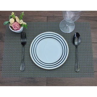 ที่รองจาน PVC Placemat ทนความร้อน เข้าเครื่องล้างจานได้ ขนาด 30x45cm. #Twin Fish รหัส PPM-126