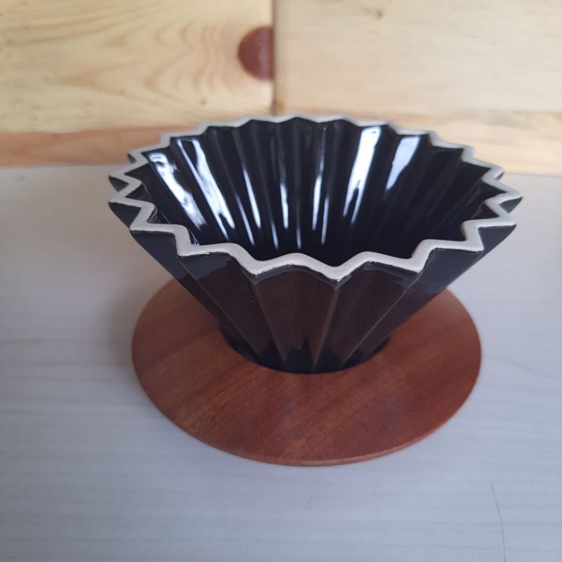 Origami Coffee Dripper V60 และที่วางขาตั้งไม้