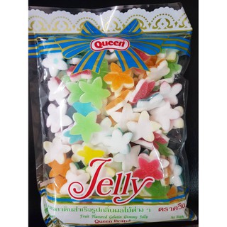 เจลลี่ Jelly ตรา ควีน เยลลี่ มาร์ชเมลโลผสมวุ้นเจลาติน ขนาด 500 กรัม star jelly