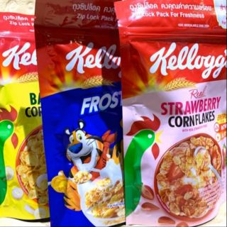 Kellogg เคลล็อกส์ อาหารเช้าธัญพืชแผ่นข้าวโพดอบกรอบ 4 รส ขนาด 70/55 กรัม