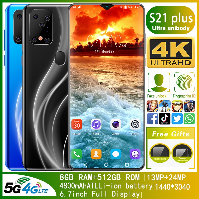 [คร้ายๆกับSamsungค่ะ] S21Plus 6.7HD+ 8GB+512GB โทรศัพท์ สมาร์ทโฟน โทรศัพท์สำหรับเล่นเกม โทรศัพท์สมาร์ท Android 10.0