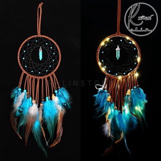 ตาข่ายดักฝัน DREAM CATCHER เครื่องรางดักฝัน รุ่น จี้มงคล (มีทั้งแบบธรรมดาและมีไฟ LED)