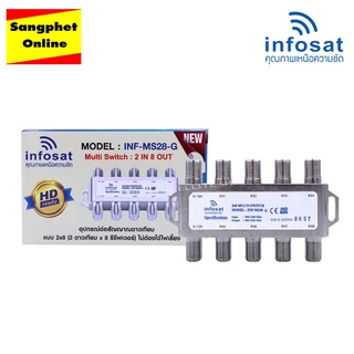 มัลติสวิตช์ MultiSwitch INFOSAT เข้า 2 ออก 8 รุ่น MS28