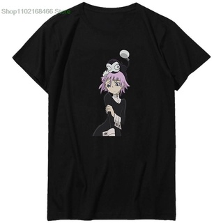 เสื้อยืดพิมพ์ลายแฟชั่น เสื้อยืด พิมพ์ลายกราฟฟิค Soul Eater Action Anime Crona สีดํา และสีขาว สไตล์ฮาราจูกุ สําหรับผู้ชาย