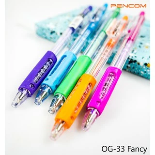 Pencom OG33-Fancy ปากกาหมึกน้ำมันแบบกด(รับใบเสร็จรบกวนแจ้งในหมายเหตุ)