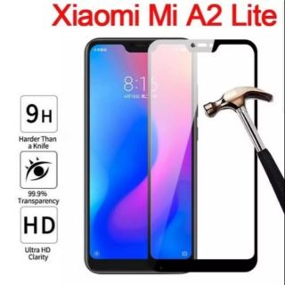 ฟิล์มกระจกนิรภัย Xiaomi Mi A2 Lite เต็มจอ สีดำ