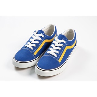 รองเท้าทรง VANS รองเท้าผ้าใบ รองเท้าทรง แวน Mashare รุ่น V-7 สีทะเลเหลือง