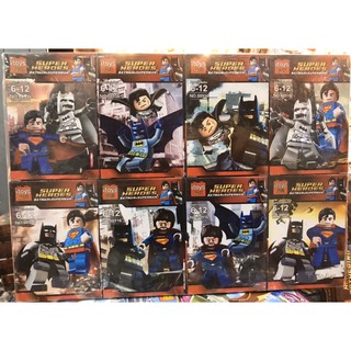 ชุดตัวต่อ Itoys88916  ชุดฮีโร่ Batman&amp;Superman (รุ่นนี้ ใน 1 กล่องได้2ตัว ) 8 แบบ