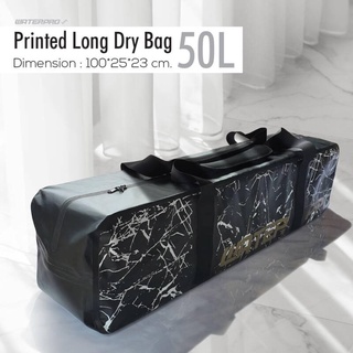 WaterPro- 50LPrinted Long Dry Bag, Long Fins Dry Bag, Water proof bag 50 L  กระเป๋าใส่ฟินฟรีไดฟ์กันน้ำ / กระเป๋ากันน้ำ