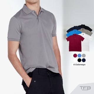 เสื้อโปโล แขนสั้น สีเทา ผ้าดรายเทค(dry-tech) TFB Workwear