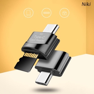 อะแดปเตอร์การ์ดรีดเดอร์ Niki Type C Usb 3.1 และอะแดปเตอร์ Micro Sd To Usb C Otg ขนาดพกพา