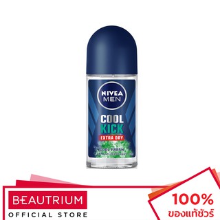 NIVEA Men Cool Kick Extra Day Cool Fresh Roll-On ผลิตภัณฑ์ดับกลิ่นกาย 50ml