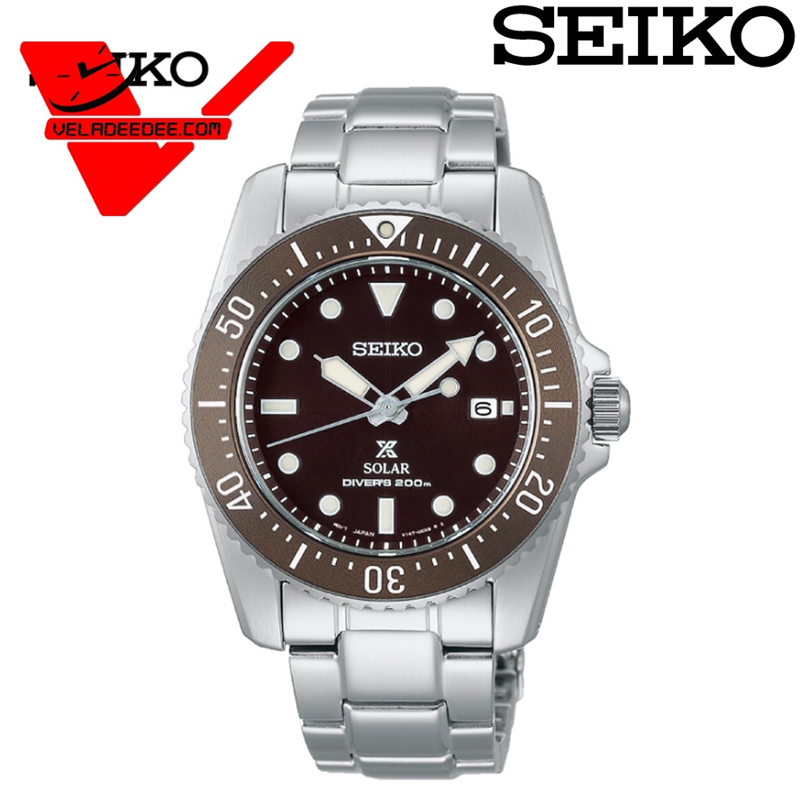 นาฬิกาข้อมือผู้ชาย SEIKO PROSPEX SOLAR DIVERS รุ่น SNE571P สินค้ารับประกันศูนย์ บ.ไซโก้(ประเทศไทย) จำกัด 1 ปี