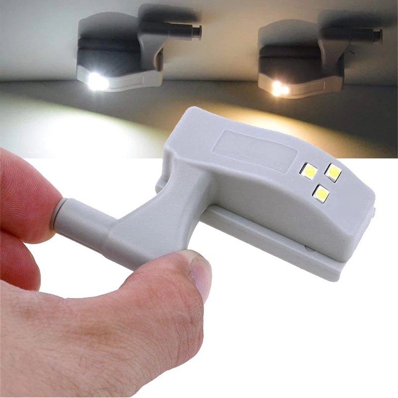 Naierdi โคมไฟ LED บานพับเซนเซอร์ สําหรับติดตู้เสื้อผ้า ห้องครัว ห้องนอน บ้าน 10 ชิ้น