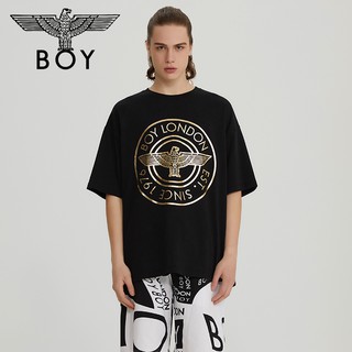 ย้อนยุคเสื้อยืดลําลองสําหรับผู้ชายแขนสั้นคอกลมพิมพ์ลาย boy london b 202 nc 40302S-5XL