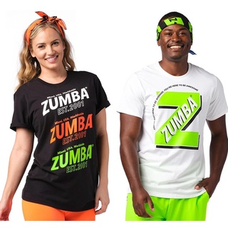 Zut0 0417 เสื้อยืด ลาย zumba สําหรับผู้หญิงและผู้ชาย