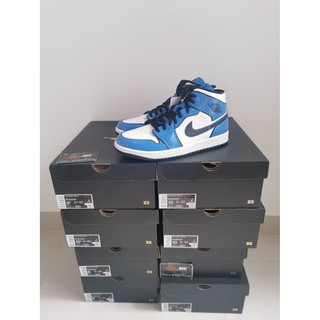 [ของแท้] Air Jordan 1 Mid SE Signal Blue