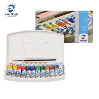 ชุดสีน้ำพกพายี่ห้อ Van gogh ขนาด 12 สี