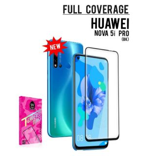 Dapad ฟิล์มกระจกกันรอยแบบเต็มจอ ขอบดำ รุ่น HUAWEI Nova 5i/ Nova5i Pro