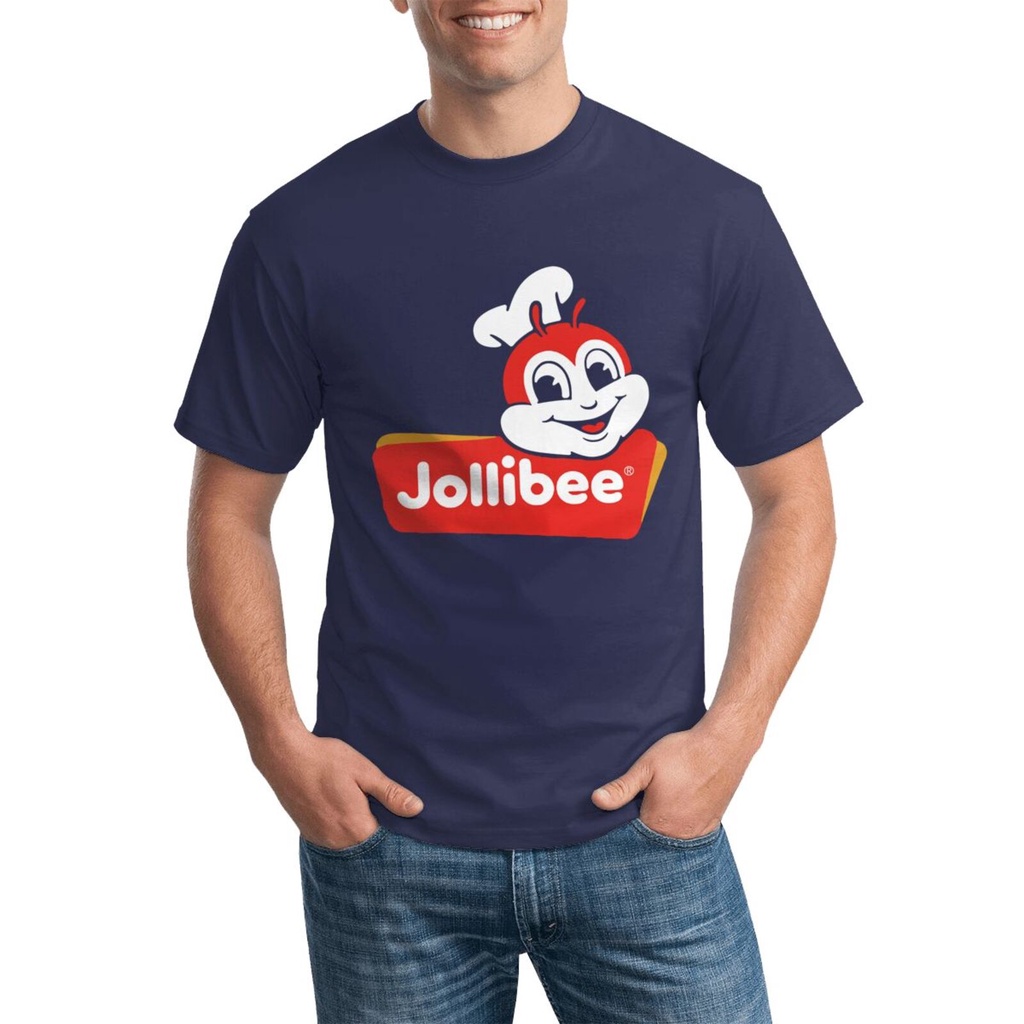 Jollibee Resto เสื้อยืดผ้าฝ้ายแท้สําหรับผู้ชายเสื้อผ้าขายสูง