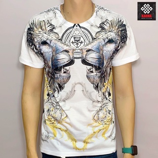 เสื้อยืด ลายสิงโตคู่ ชาย หญิง พร้อมส่ง