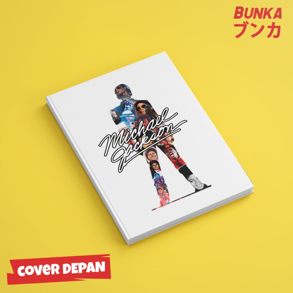 สมุดบันทึก 80s Michael Jackson 2 ปกแข็ง A5 Notebook Agenda Planner Journal