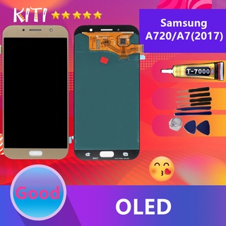 (OLED)(จอแท้)อะไหล่มือถือหน้าจอยกชุด LCD+ทัสกรีน Samsung Galaxy A7 (2017) / A720