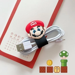 Cartoon Fashion Silicone Button Storage Cable Organizer Data Wire Headphone Line Protection Retainer