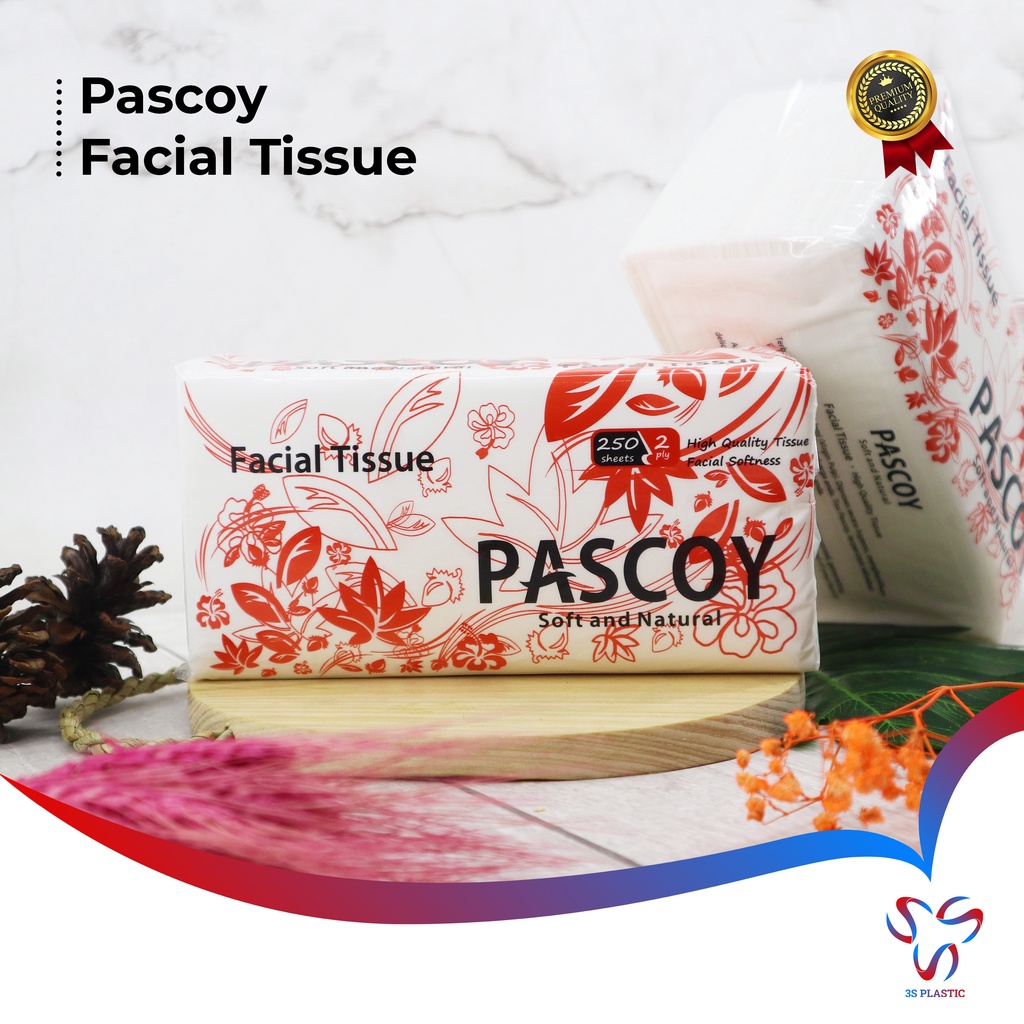 FACIAL TISSUE / PaSCOY FACIAL TISSUE 250 แผ่น / TASCOY TISSUE