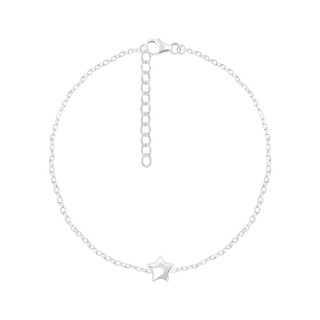 SILVER THAI  Star charm bracelet silver เครื่องประดับเงินแท้สร้อยข้อมือใส่แล้วมีเสน่ห์ตรงกลางเป็นรูปดาวเงินแท้925