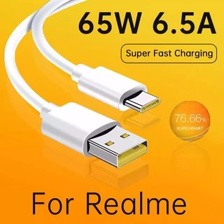 สายชาร์จเร็ว Realme แท้ 65W 6.5A แอมป์ USB TO TYPE-C CABLE Super VOOC ชาร์จเร็ว ชาร์จด่วน ชาร์จไว