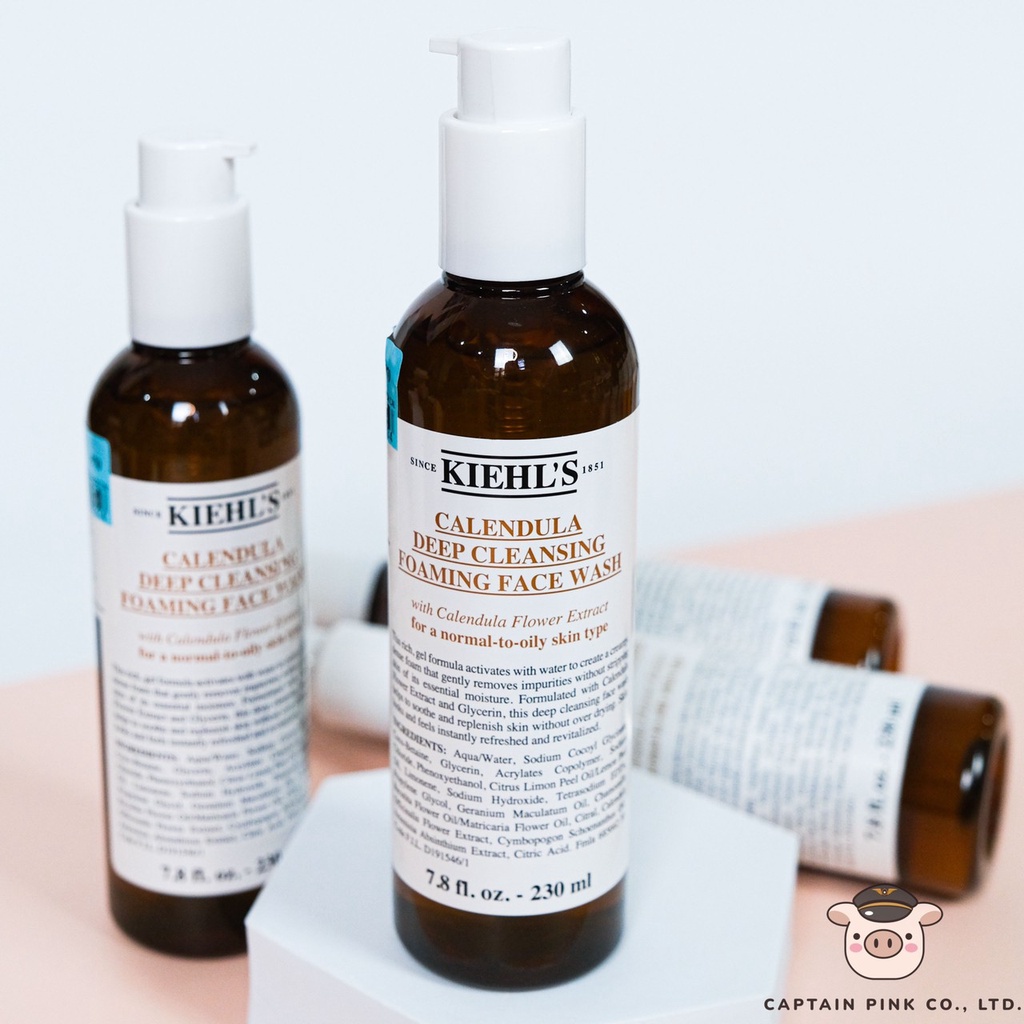 KIEHL'S Calendula Deep Cleansing Foaming Face Wash 230ml ของแท้💯