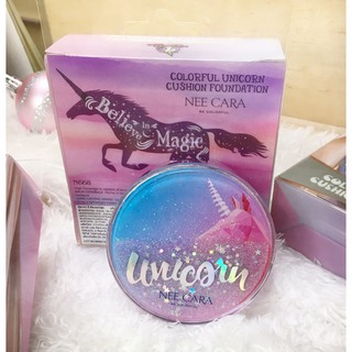 NEE CARA BE COLORFUL UNICORN CUSHION FOUNDATION 13g คุชชั่น ผสมรองพื้น จาก นีคาร่า