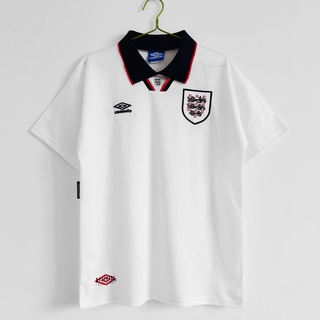 เสื้อกีฬาแขนสั้น ลายทีมชาติฟุตบอล England 1994-95 ชุดเหย้า สไตล์เรโทร