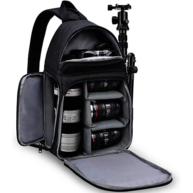 Caden D15 Quick Operation Camera Backpack สีดํา