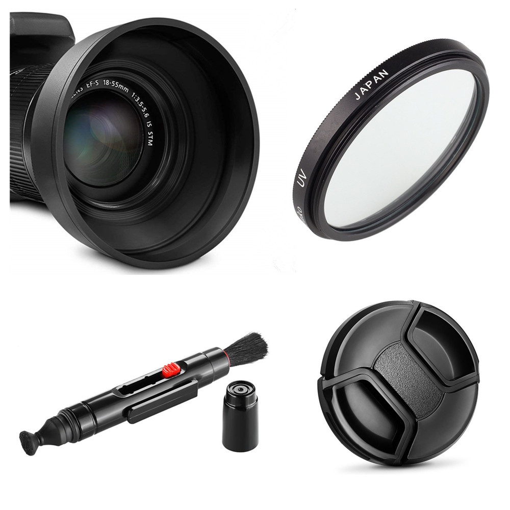 limitX UV Filter Lens Hood Lens Cap Cleaning Pen for Sony HX400V HX350
