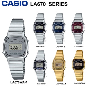 CASIO นาฬิกาข้อมือผู้หญิง รุ่น LA670WA/LA670WGA SERIES รับประกันศูนย์CMG1ปี