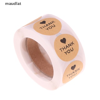 Maud 500 thank you สติกเกอร์ซีล ลายหัวใจ สําหรับตกแต่งสมุดภาพ งานแต่งงาน diy