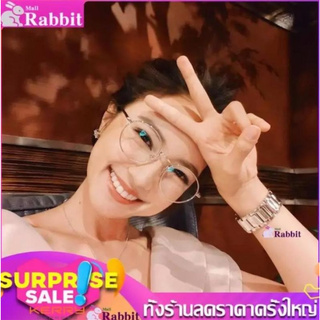 Rabbit Mall แว่นกรองแสง สีพิ้งค์โกลด์ ทรงหยดน้ำ รุ่น Korea desing Pink Gold สวยหรูมาก กันยูวี 400ได้จริง เพื่อถนอมสายตา