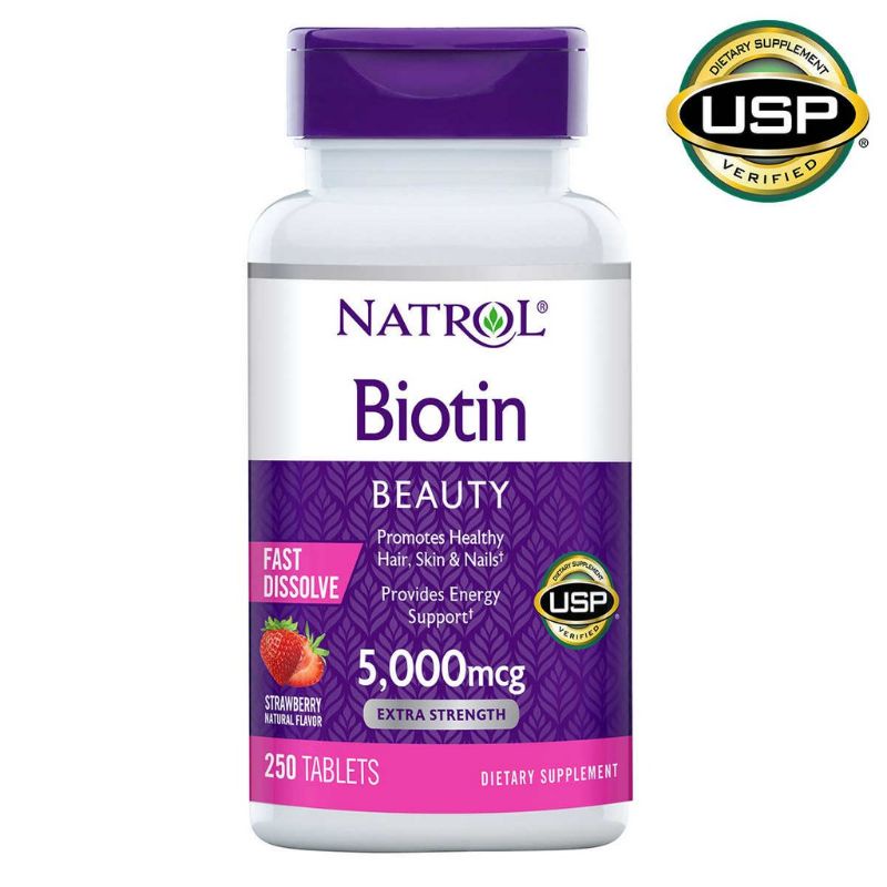((250เม็ด)) Natrol Biotin5000 mcg แบบอมละลายในปาก