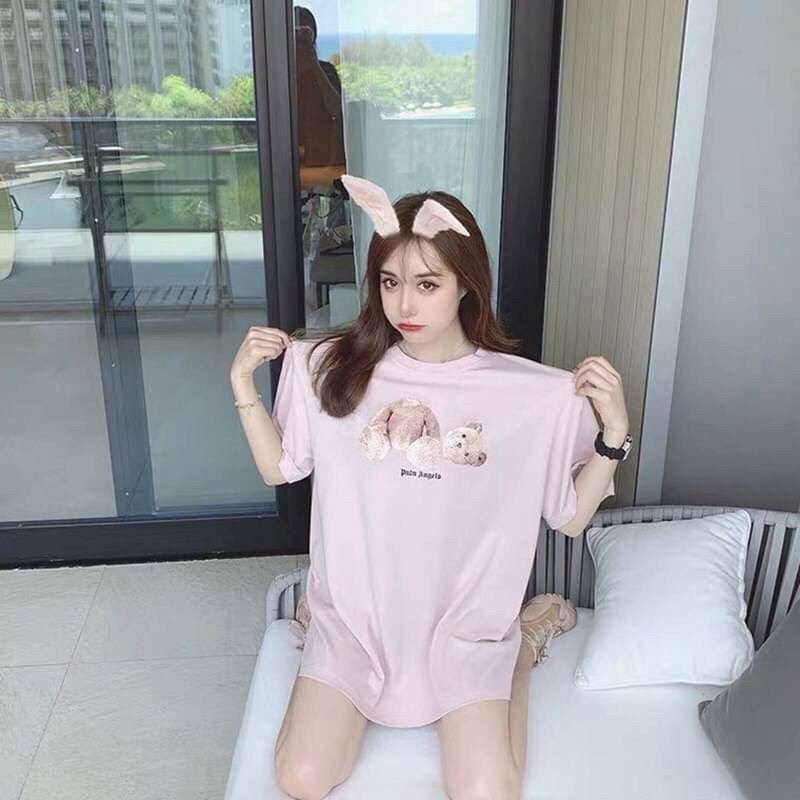 🔥พร้อมส่ง🔥Palm Angels เสื้อยืดลายน้องหมี Free Size