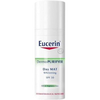 Eucerin Dermo Purifyer Day Mat Whitening [50 ml.] รอยแดงจากปัญหาสิว