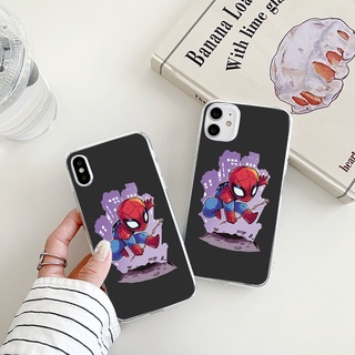 spiderman เคสไอโฟน 13 pro max iPhone 7 8 7plus 8Plus Se2020 8พลัส เคส 11 12 13 14plus case X Xr Xs Max Marvel soft cover