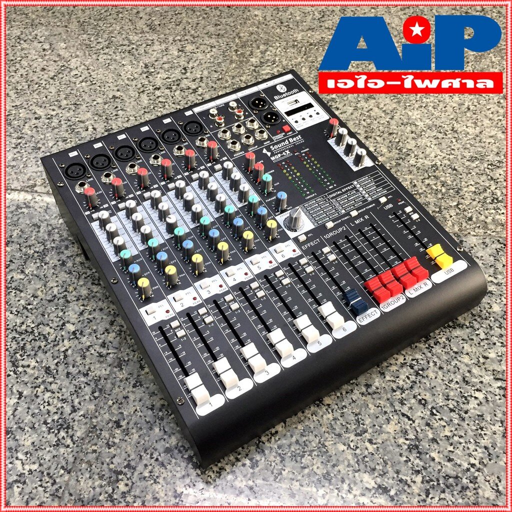 ฟรีค่าส่ง SoundBest MGP6X Mixer 6CH. มิกเซอร์ 6ช่อง MGP6X USB