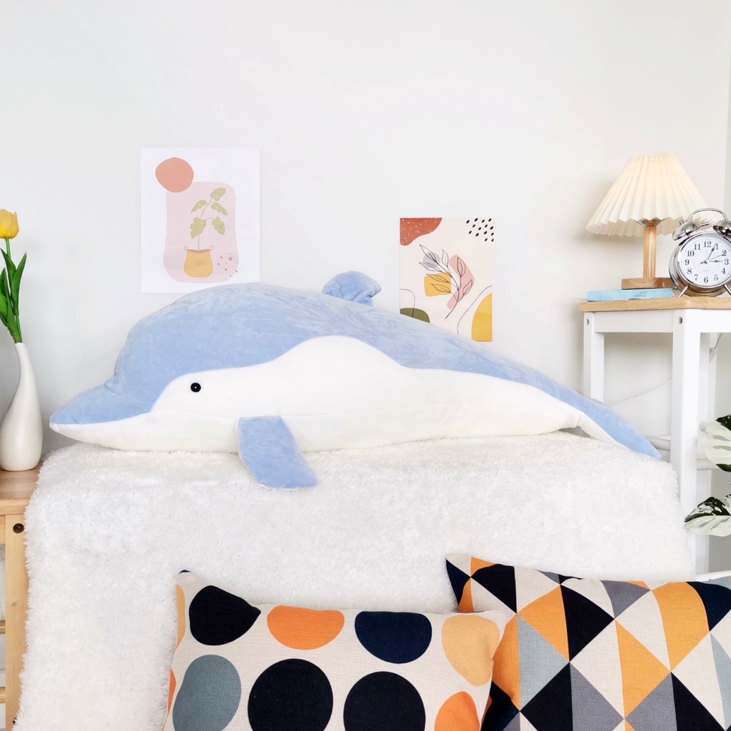 ตุ๊กตาโลมา 🐬🐬 ตุ๊กตาปลาโลมา ขนาด 70 ซม., 90 ซม. และ  110  ซม. ของขวัญ | Smileylife Shop - รูปที่ 3