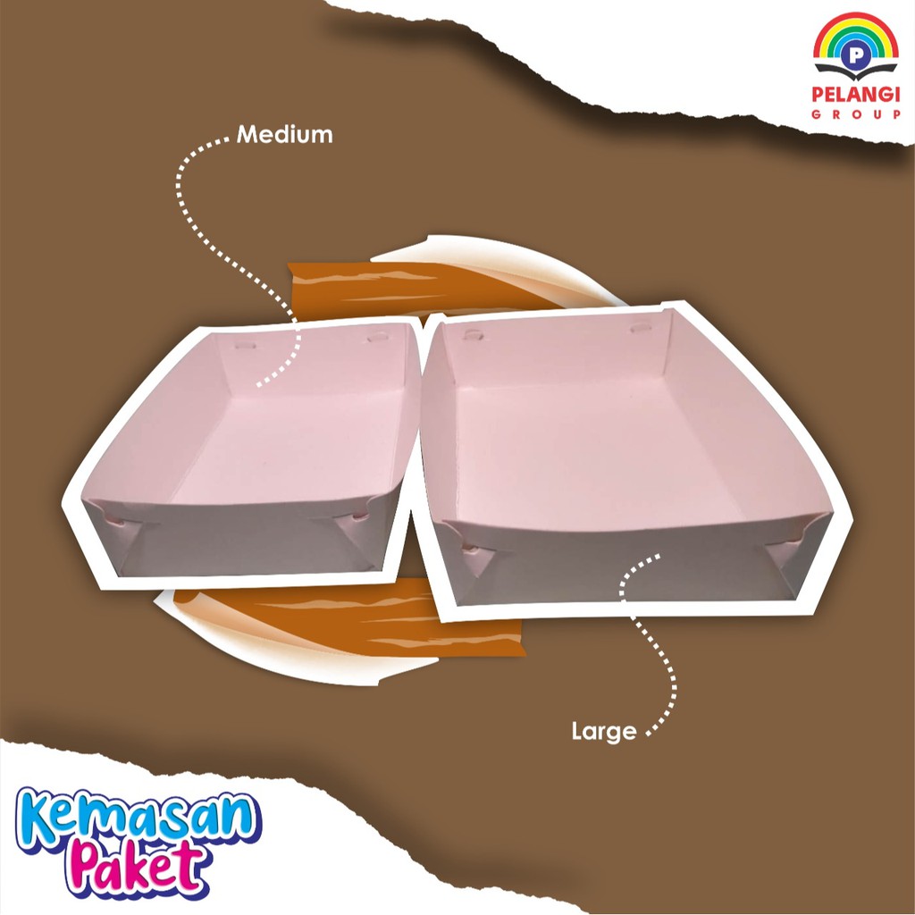 PAPER TRAY FOOD WHITE PAPER PLATE CONTAINS 20 แผ่น