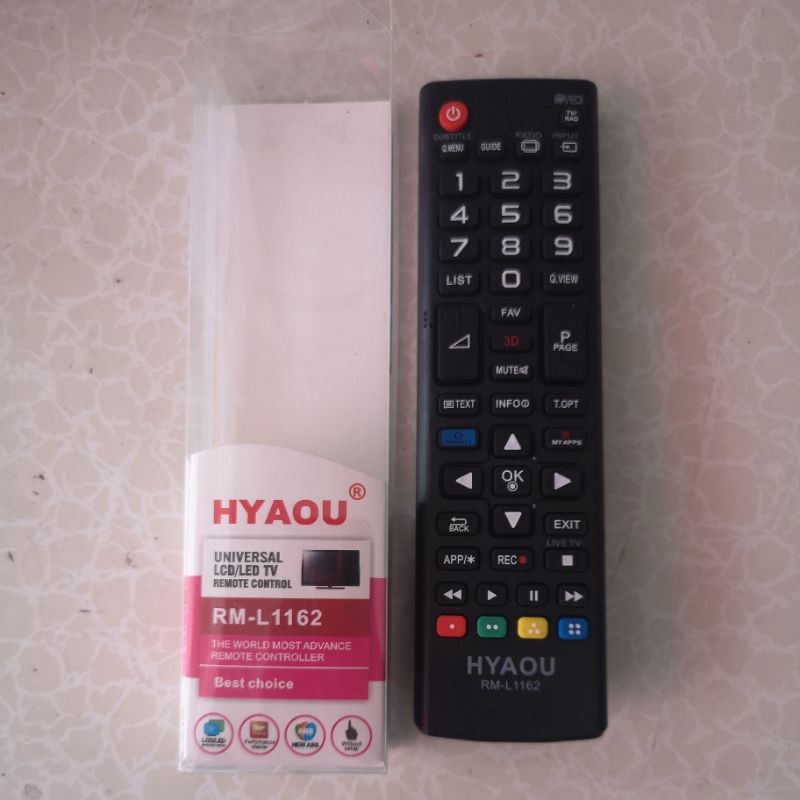 รีโมททีวีแอลจี รุ่น RM - L1162