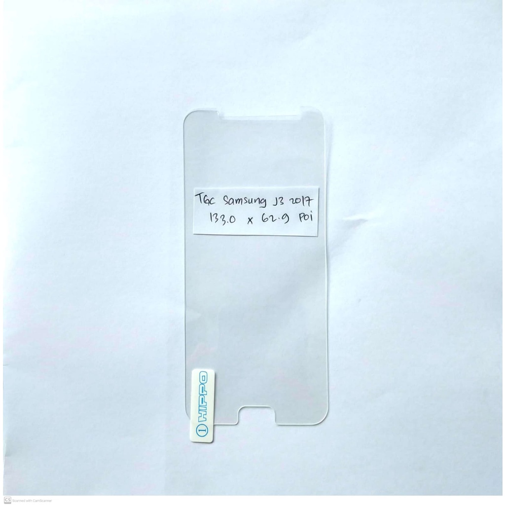 กระจกนิรภัย Hippo Crystal Samsung J3 J330 2017 กันรอยหน้าจอ TG