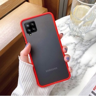 [ส่งจากไทย] เคสกันกระแทก ปุ่มสีผิดด้าน Samsung A12 / Samsung A02s เคสโทรศัพท์ ออฟโป้ ขอบนิ่มหลังแข็ง เคส