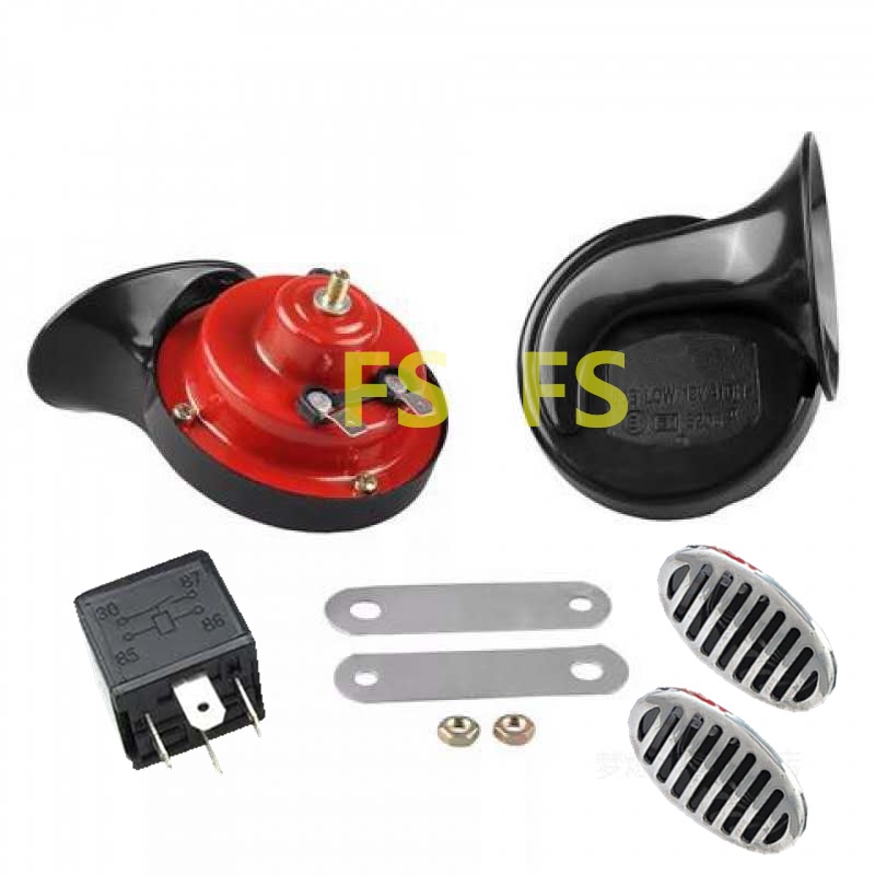 FS แตรหอยโข่ง 125dB แตรรถยนต์12V เสียงรถเบนซ์ เสียงทุ่ม นุ่ม ลึก ทนทานทุกการใช้งานมีรีเลย์ให้ฟรี